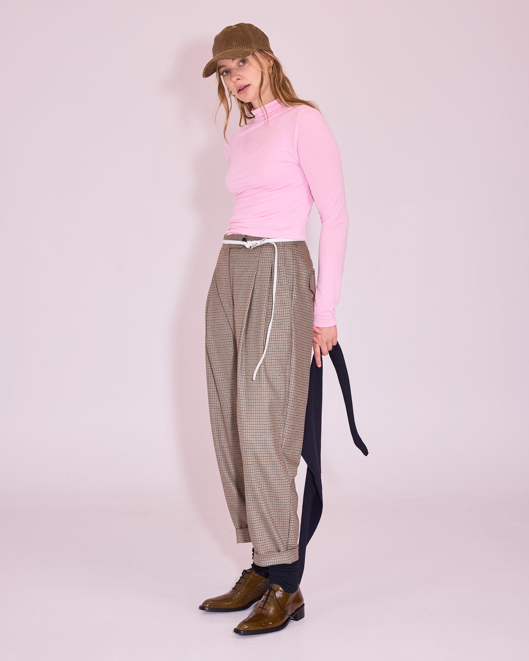 Jérome trousers in pied-de-poule