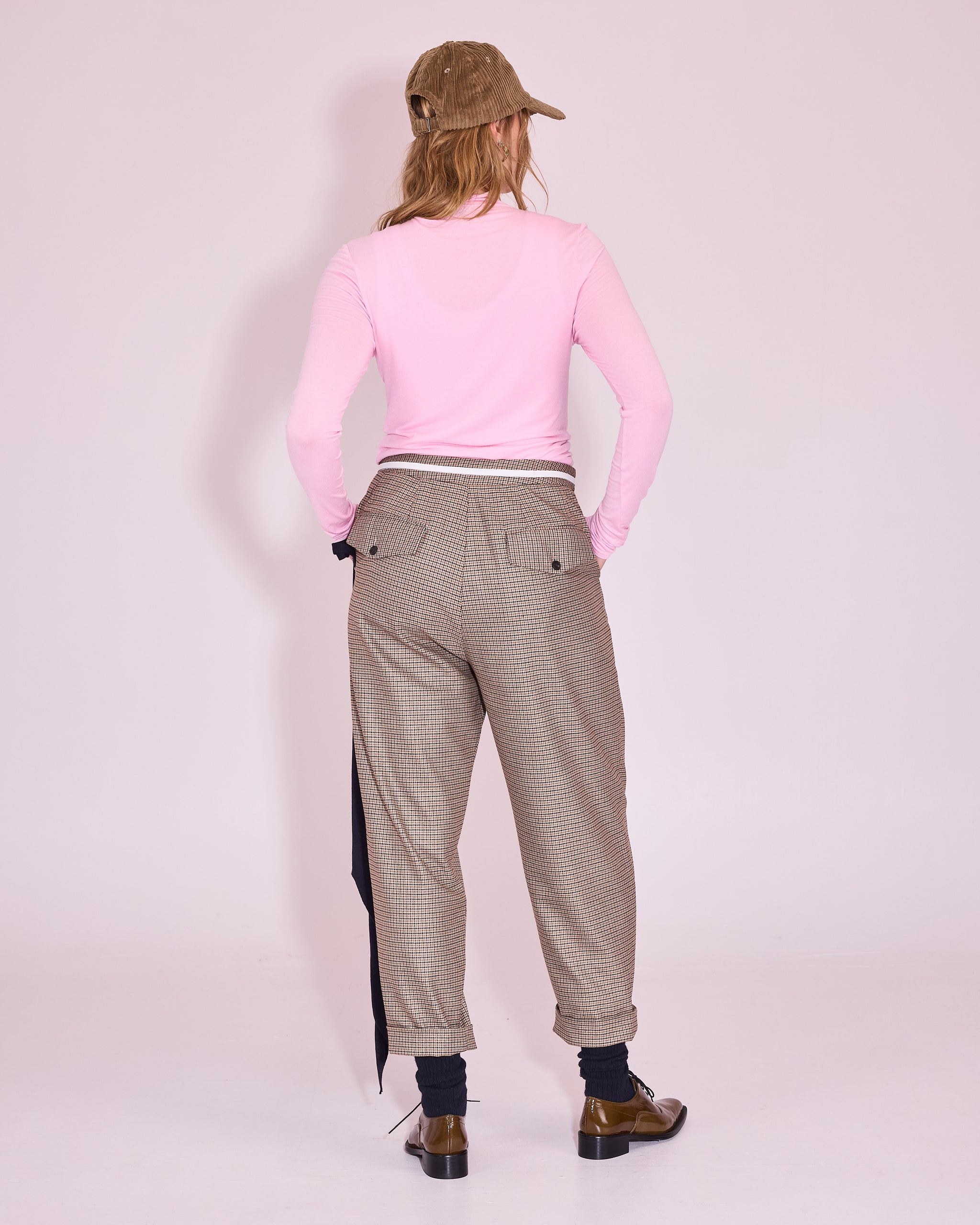 Jérome trousers in pied-de-poule