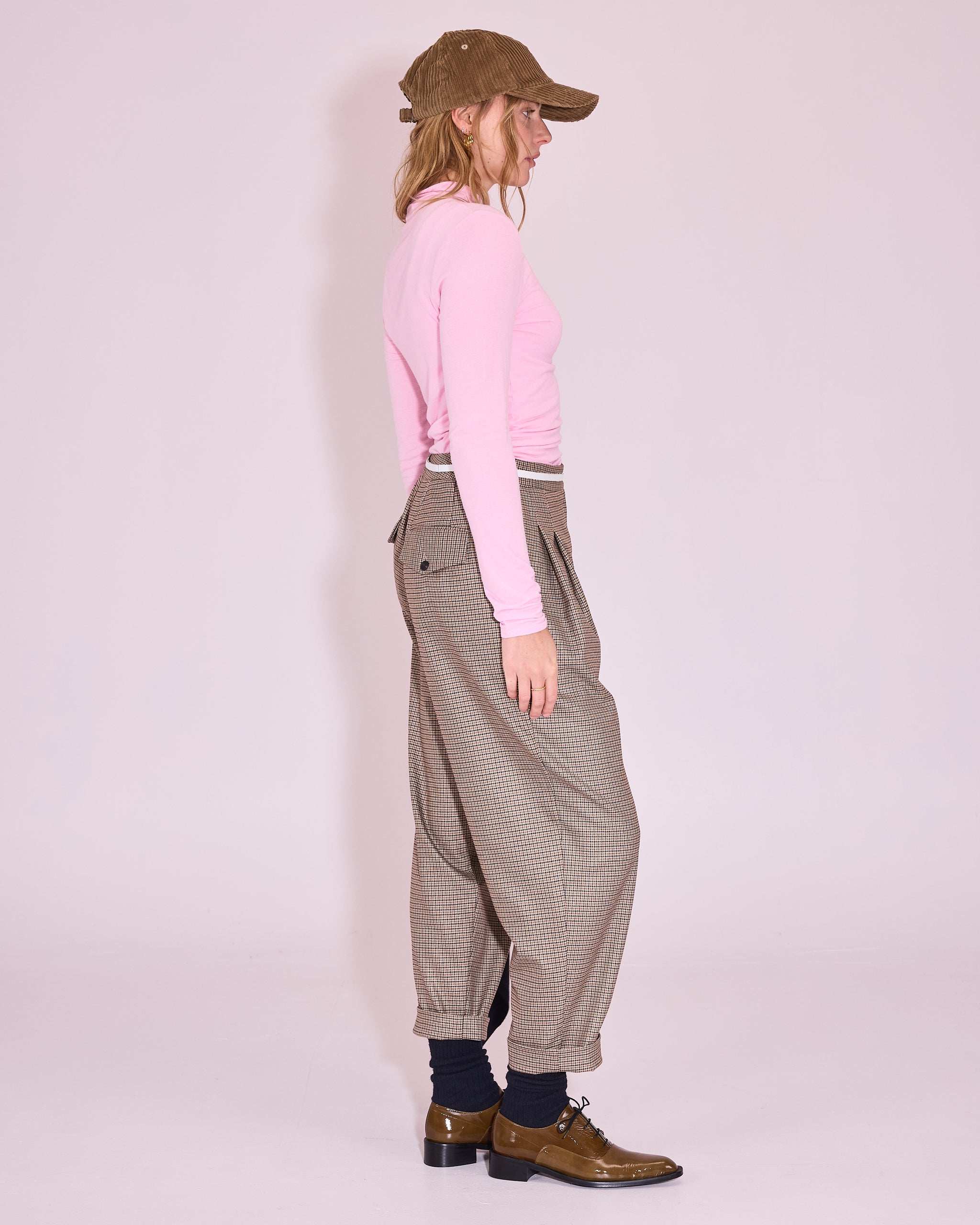 Jérome trousers in pied-de-poule