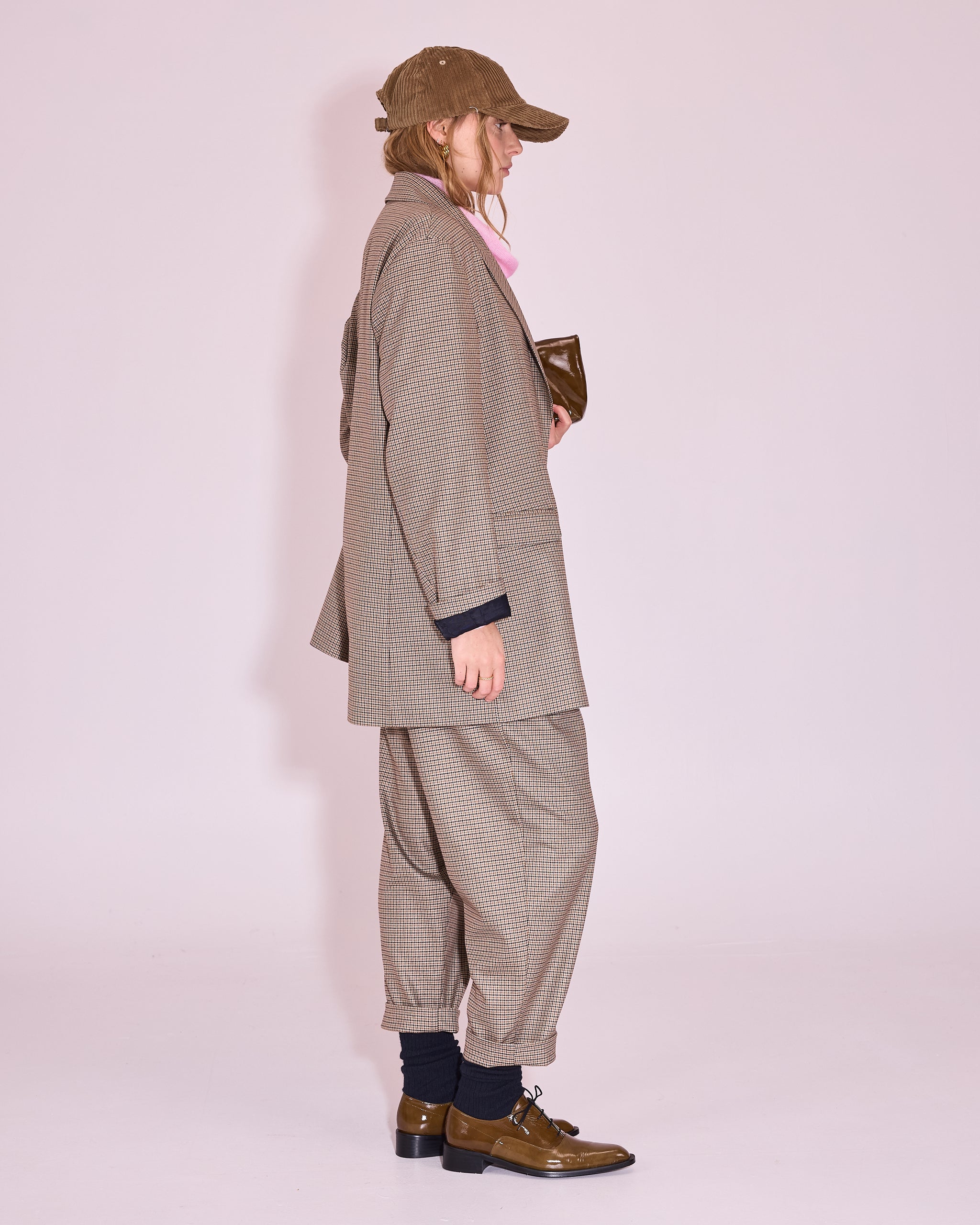 Jérome trousers in pied-de-poule