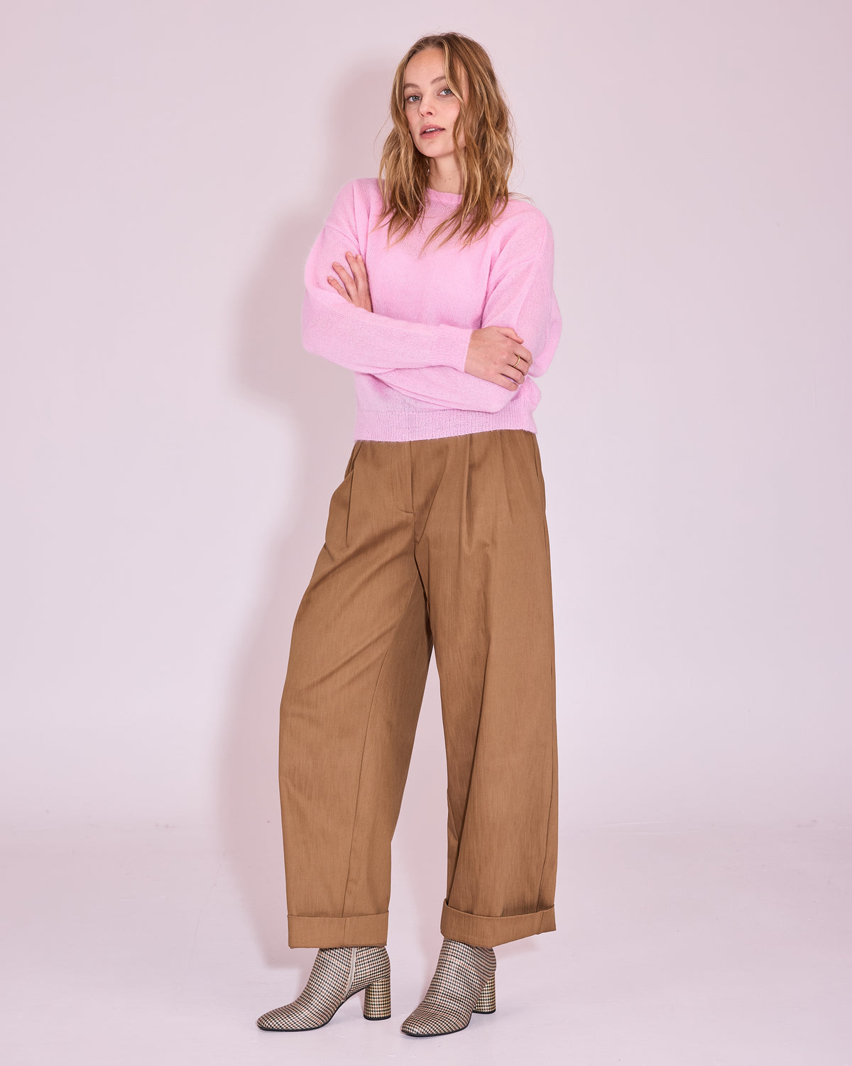 Harpo broek in bronze brown