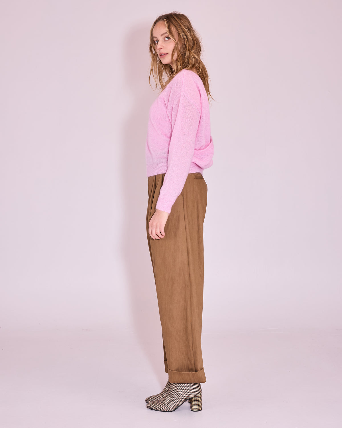 Harpo broek in bronze brown