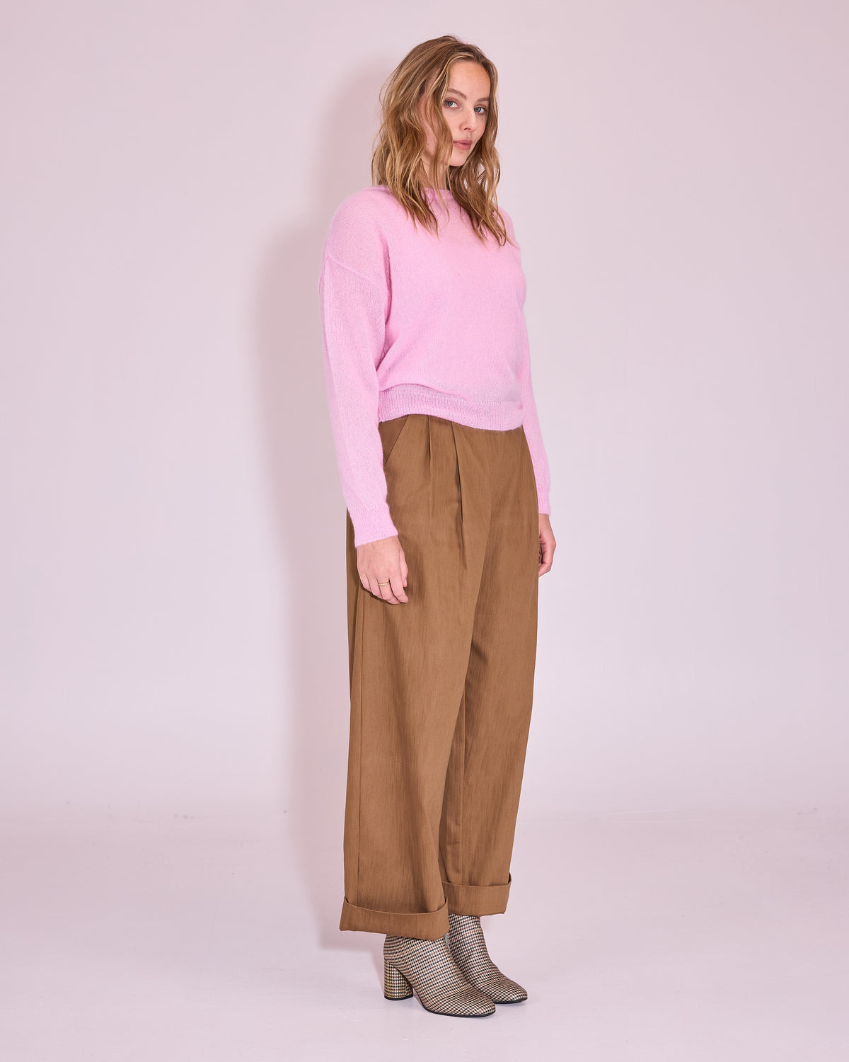 Harpo broek in bronze brown