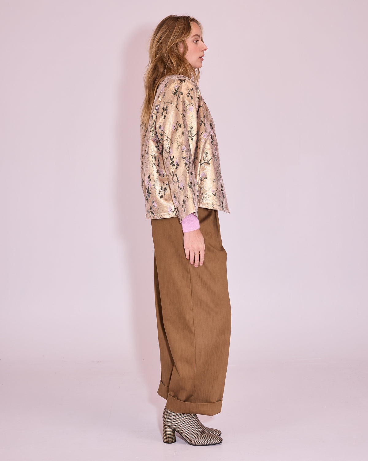 Harpo broek in bronze brown