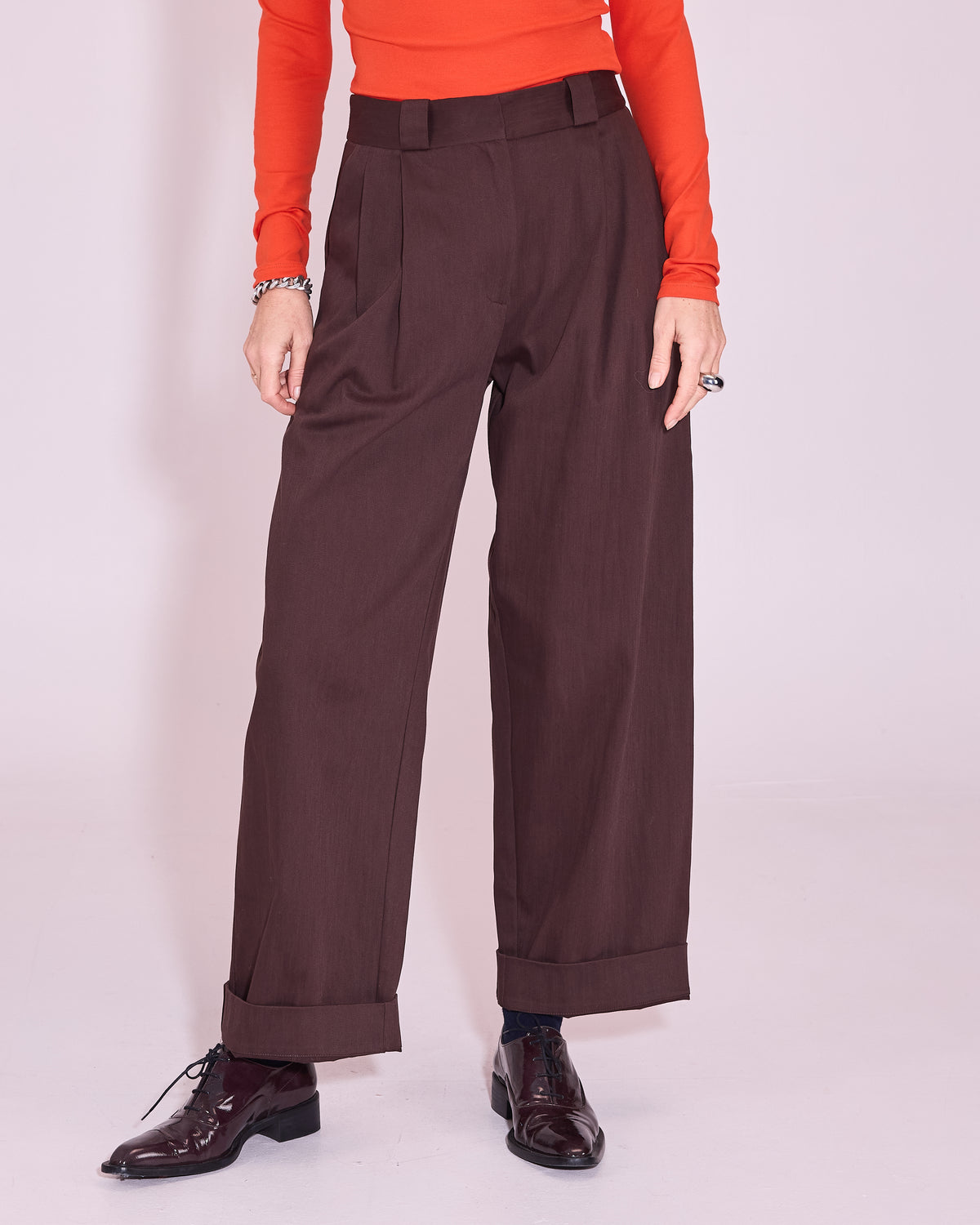 Harpo trousers in dark chocolate 