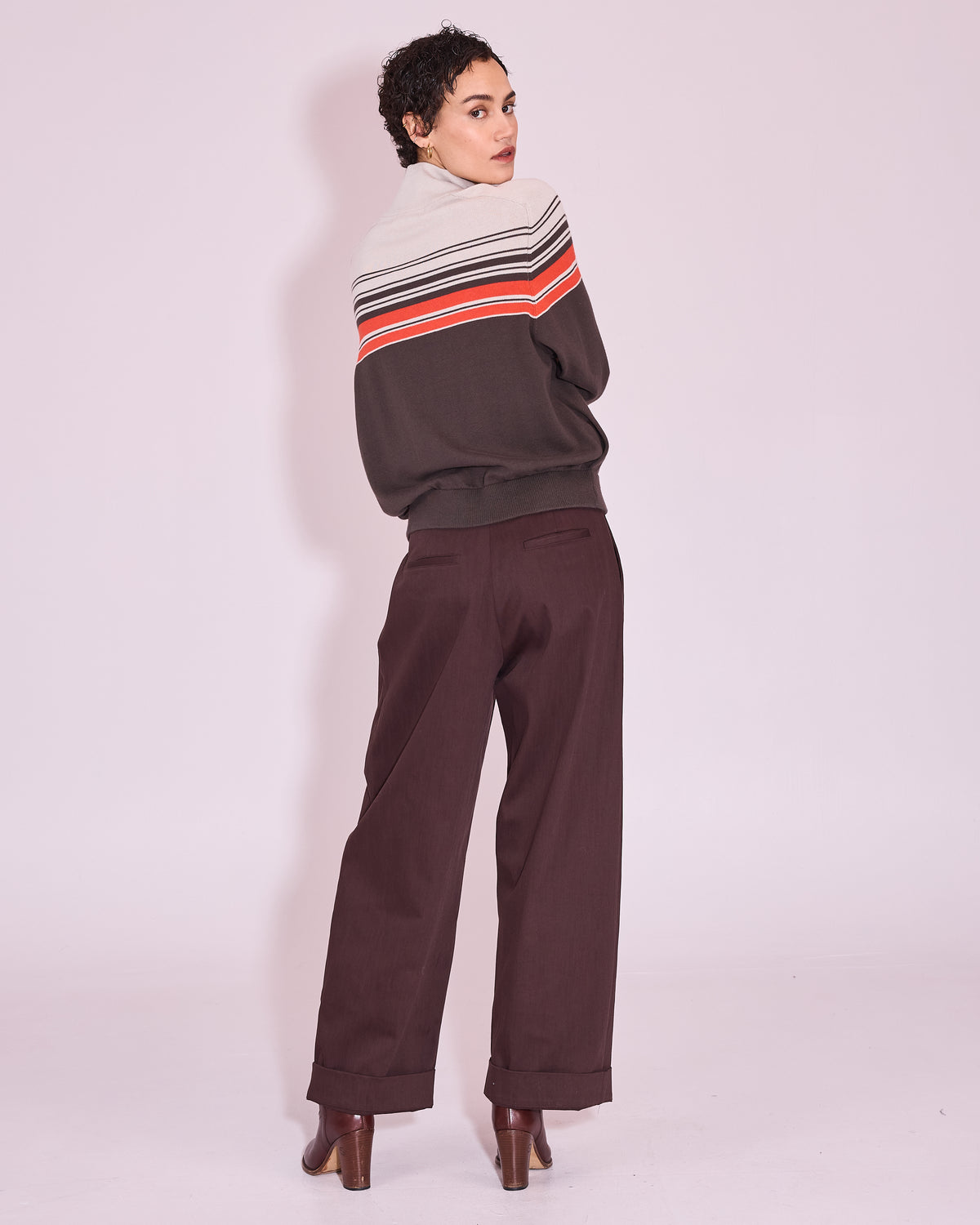 Harpo trousers in dark chocolate 