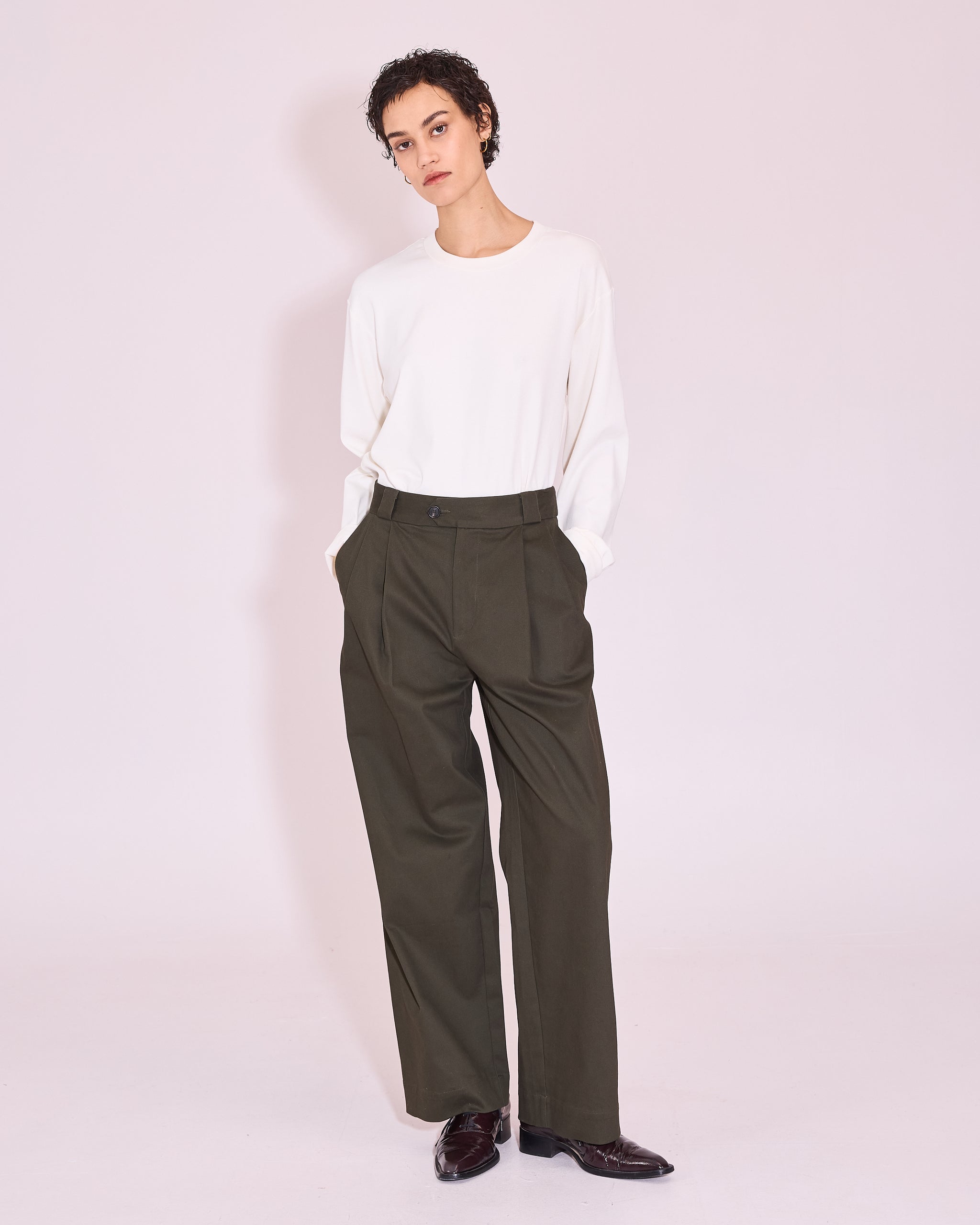 Justo broek in winter moss