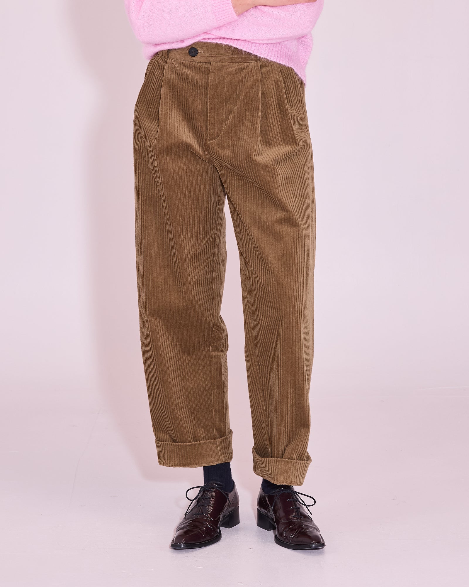 Justo broek in cumin heavy corduroy