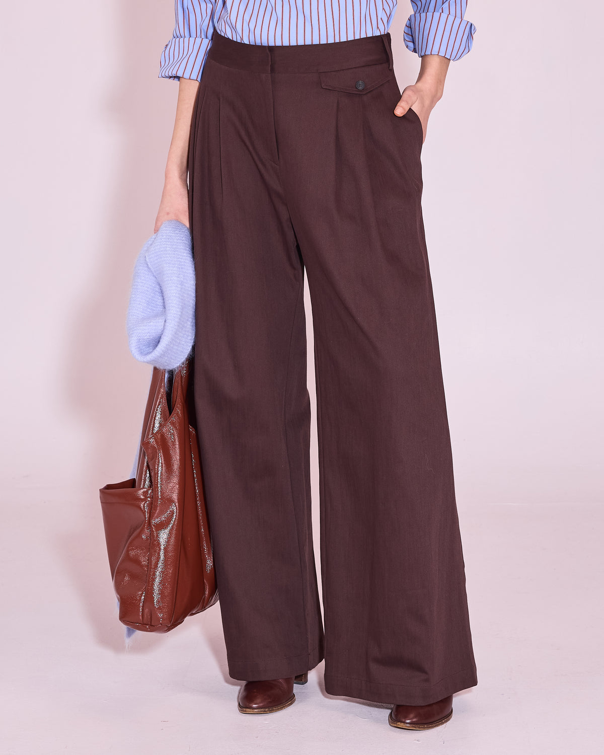 Guy trousers in dark chocolate