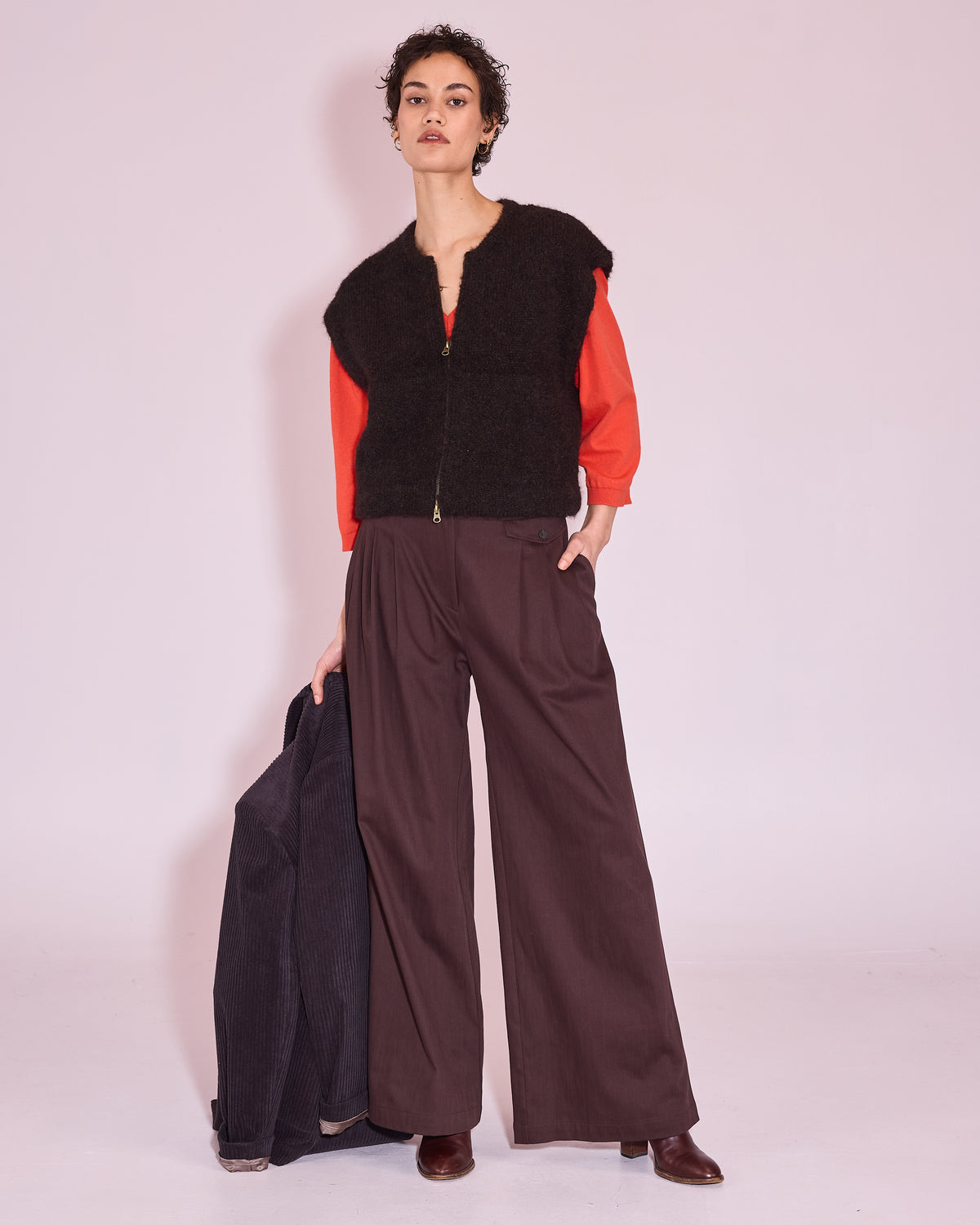 Guy trousers in dark chocolate
