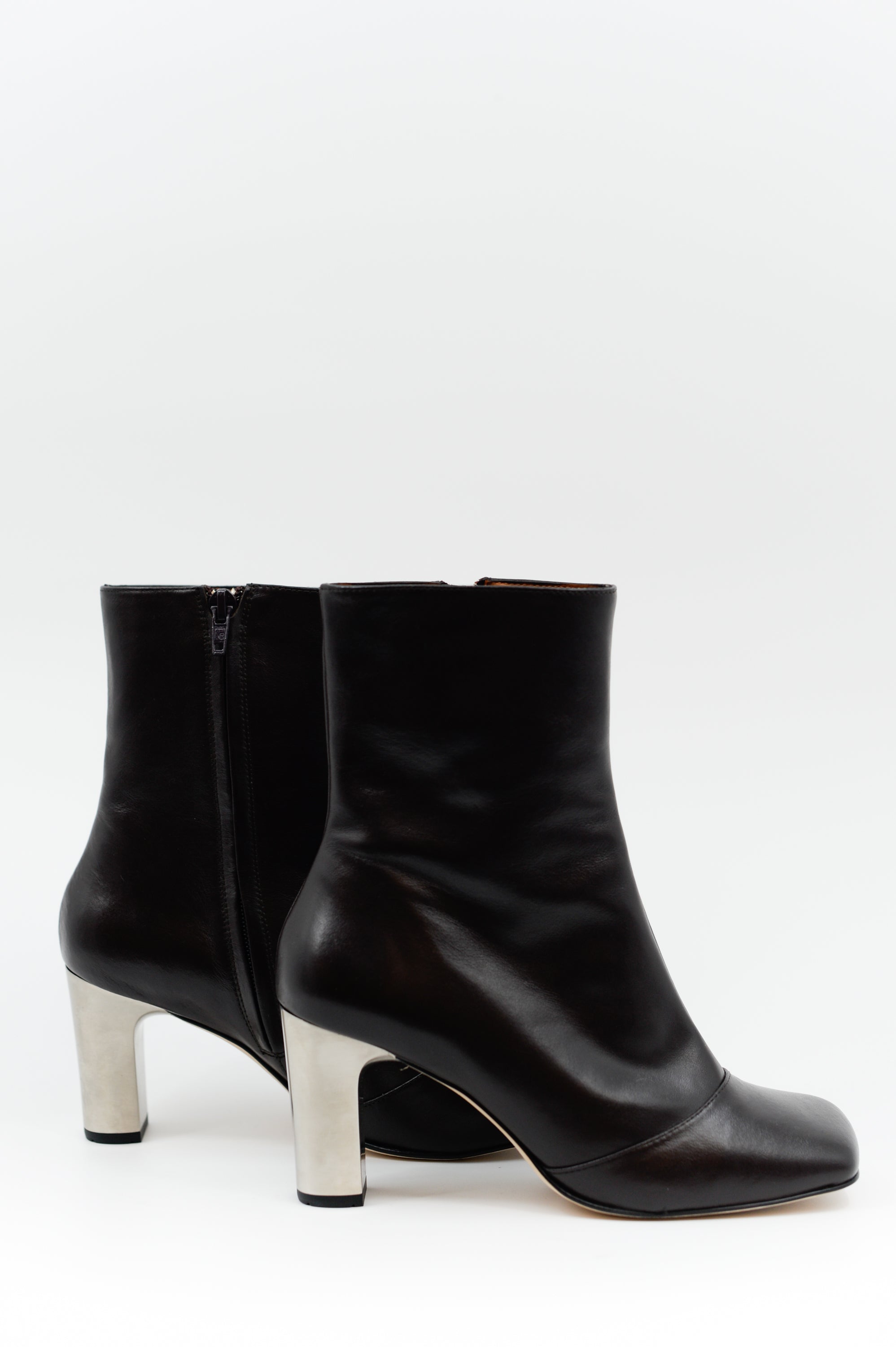 Eames bottine en chocolat foncé