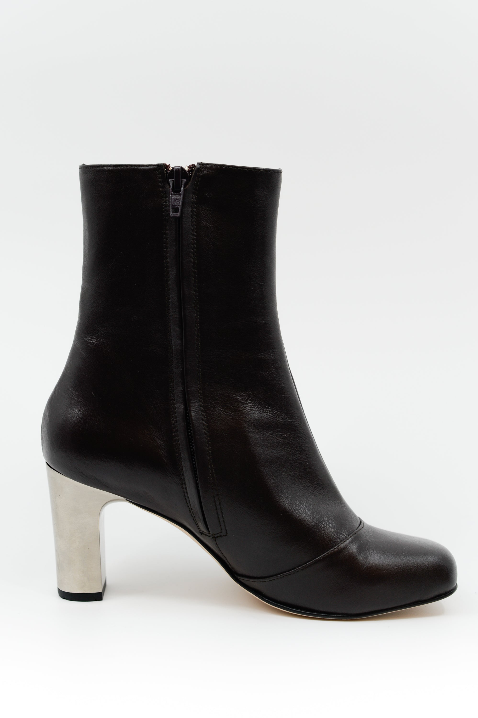 Eames bottine en chocolat foncé