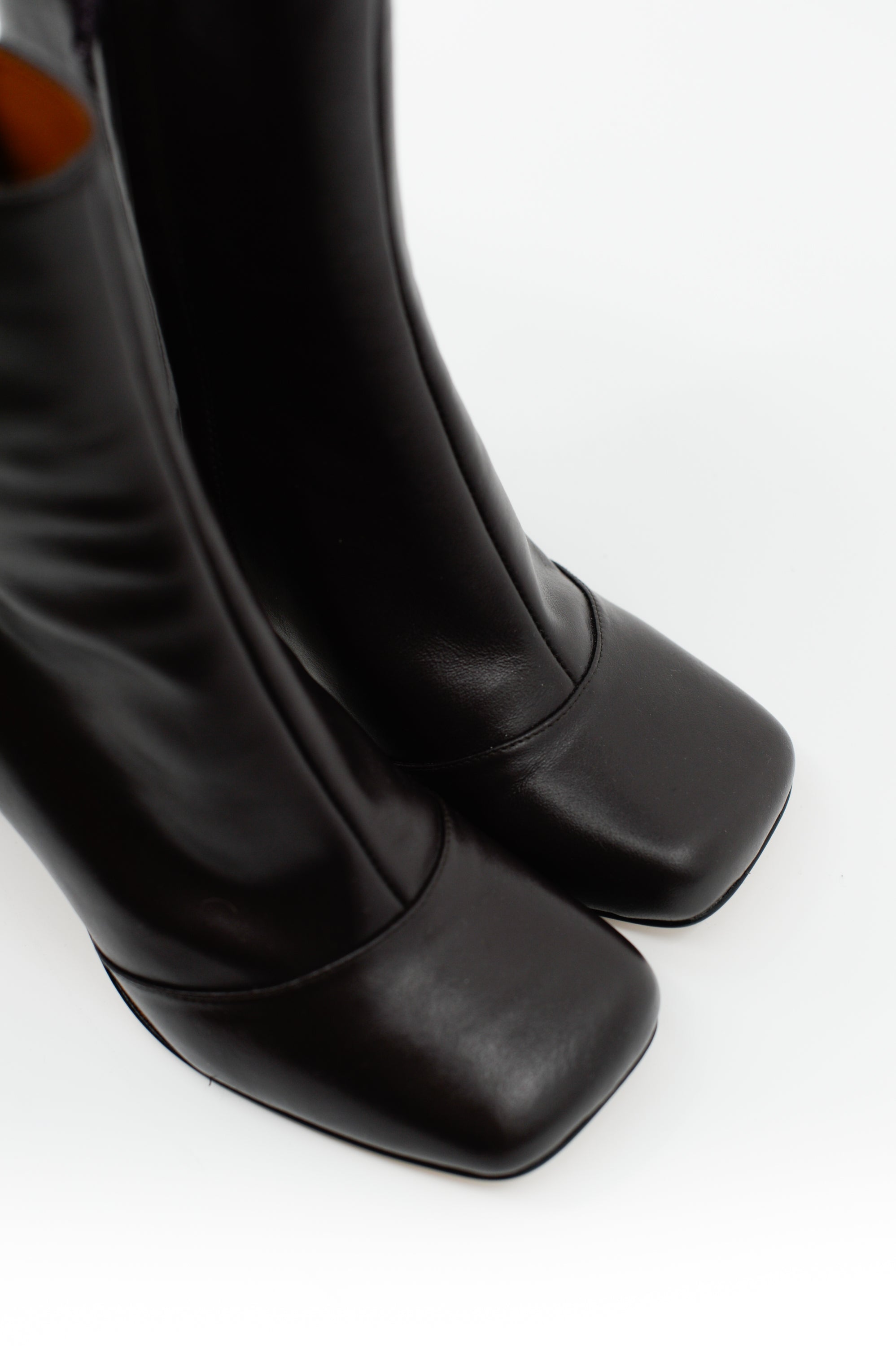 Eames bottine en chocolat foncé