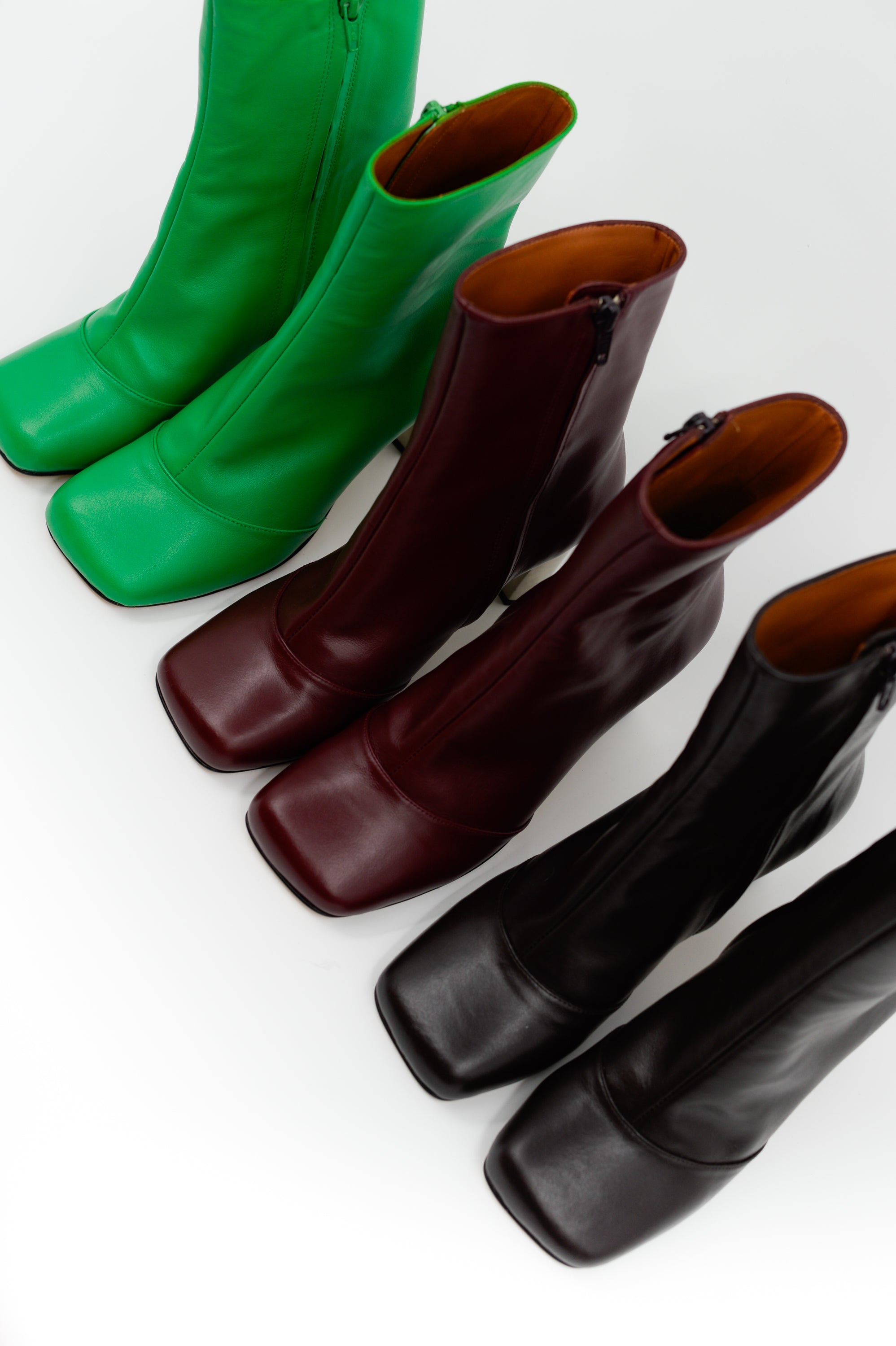 Eames bottine en bordeaux