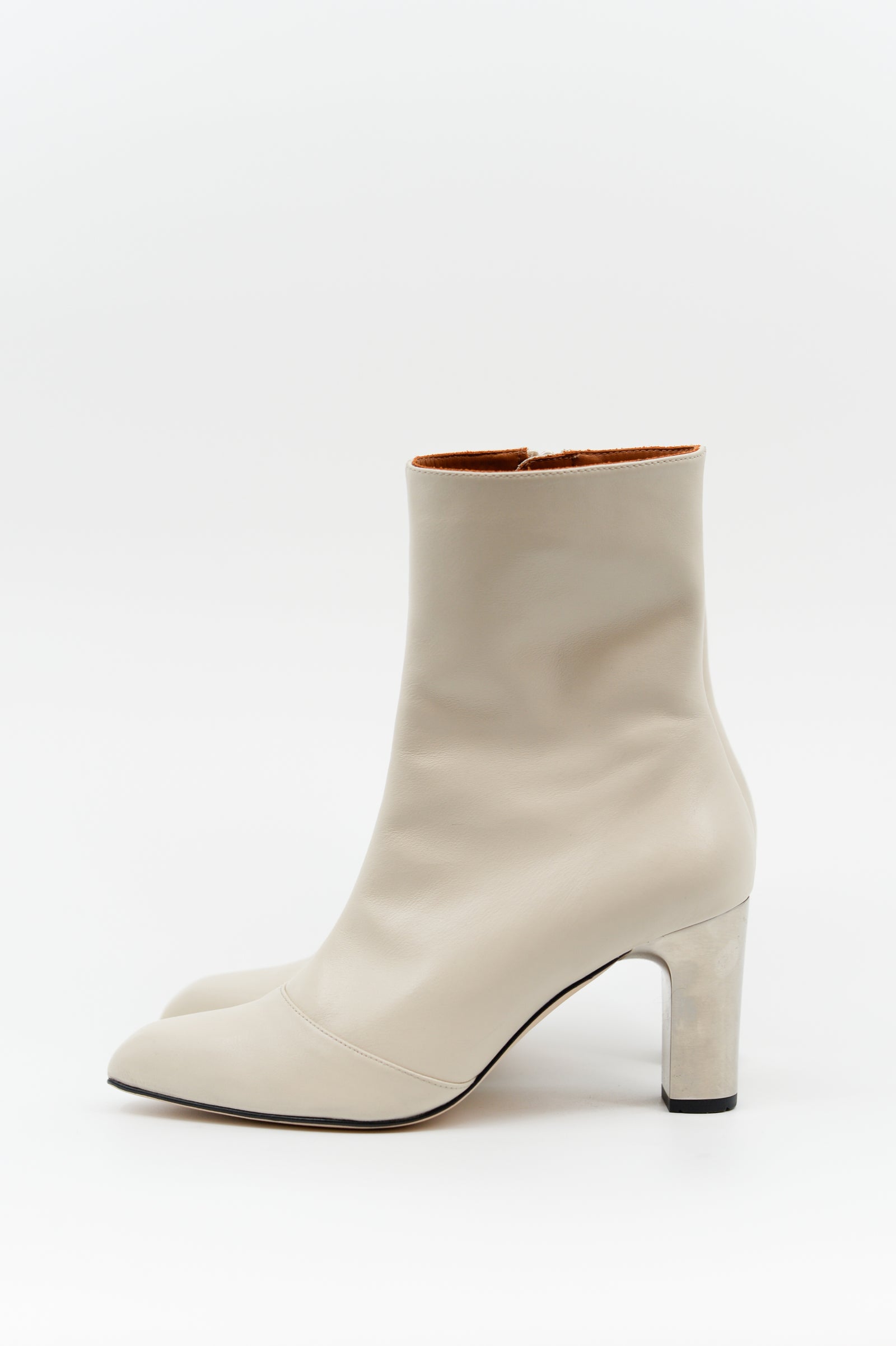 Elize ivory ankle boot