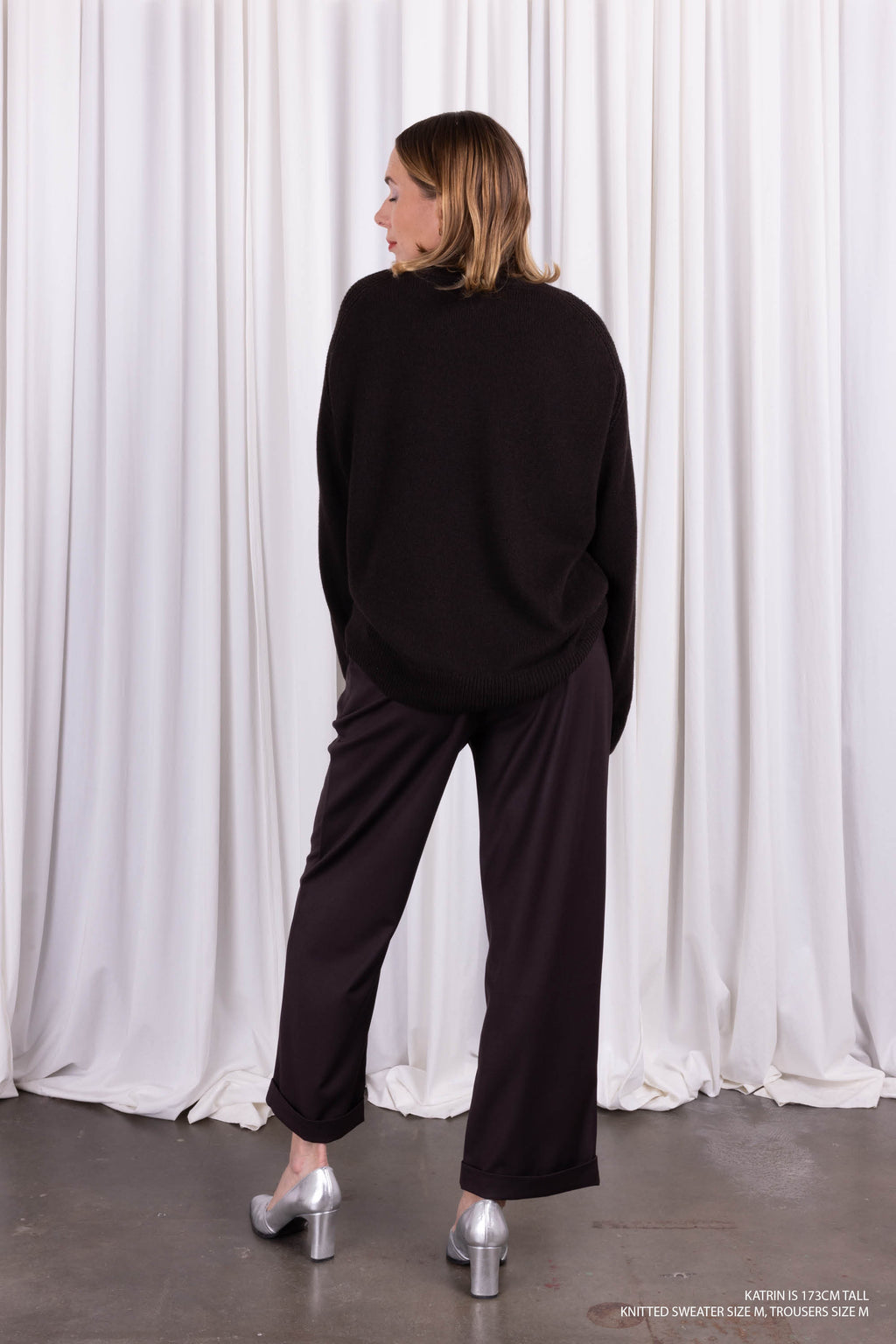 Enzo dunkelbraune Hose