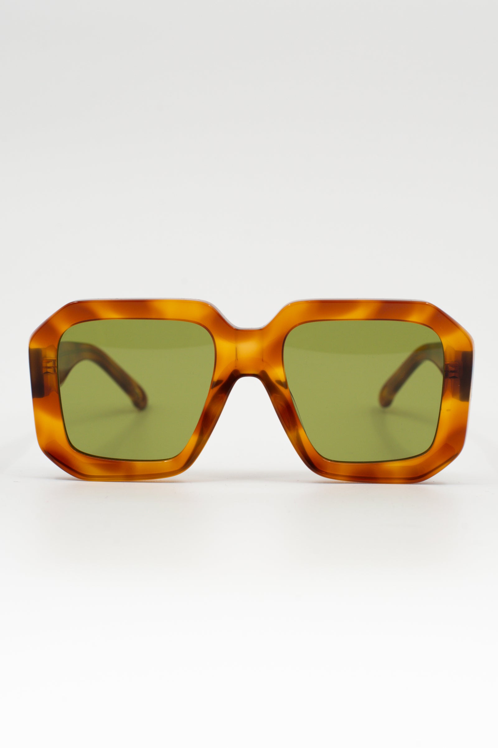 Onassis lunettes de soleil en écaille claire / olive