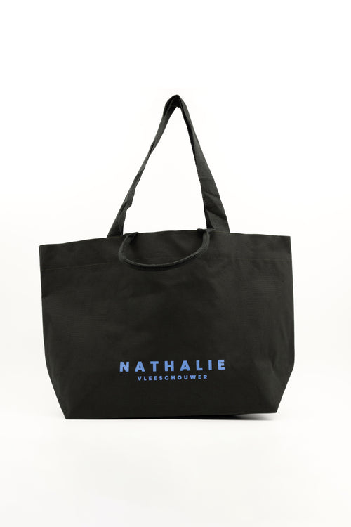 Maxi shopper in black olive