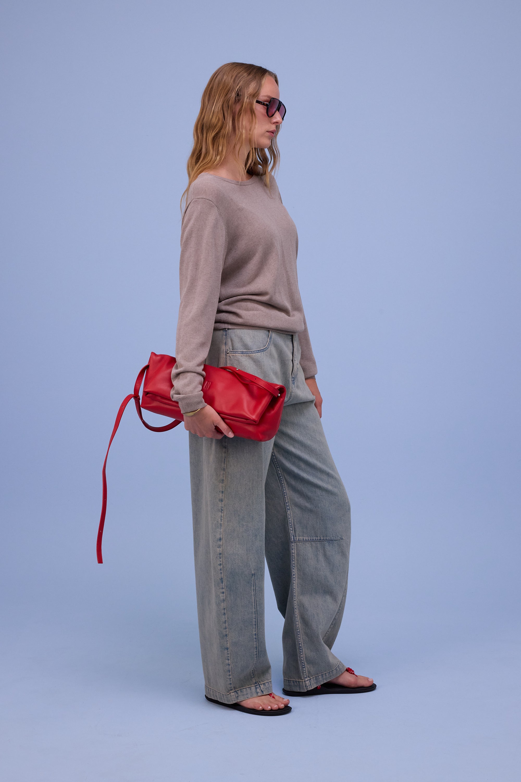 Gennaro handbag in red