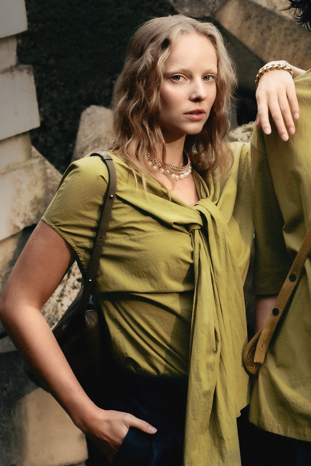 Harriet blouse in moss