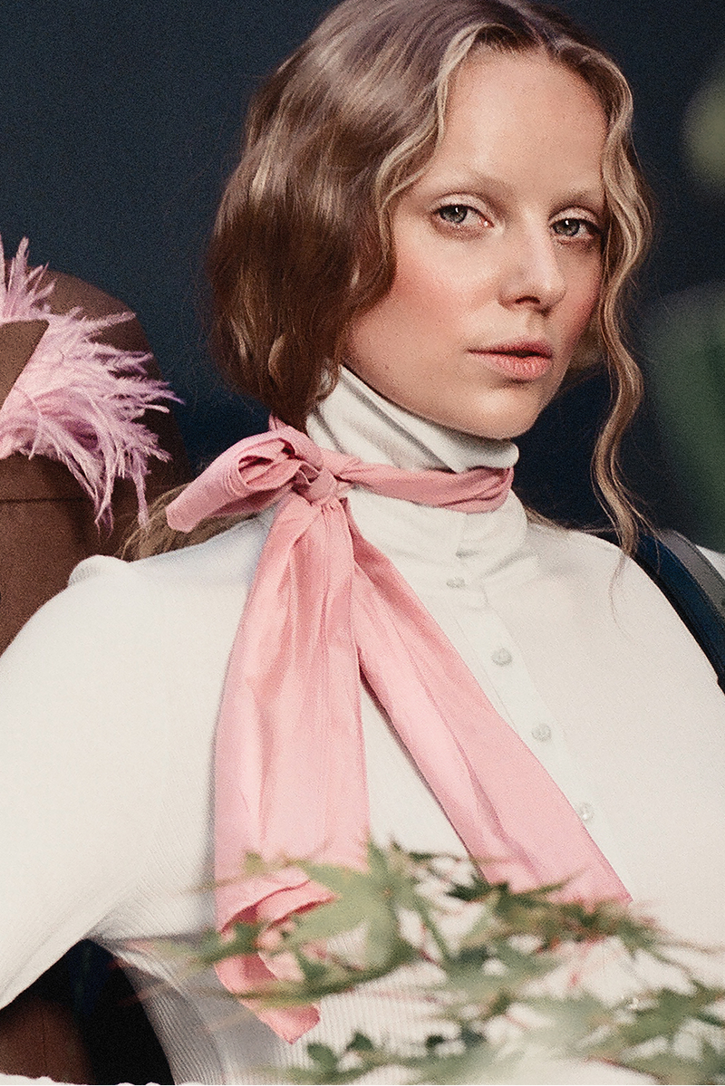 Hee sjaaltje in old rose