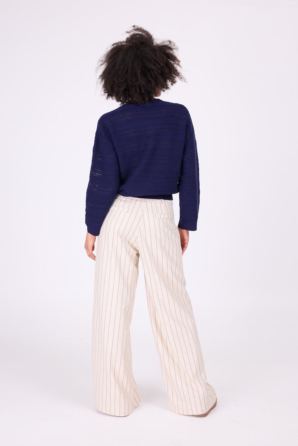Soritor midnight blue knitted sweater