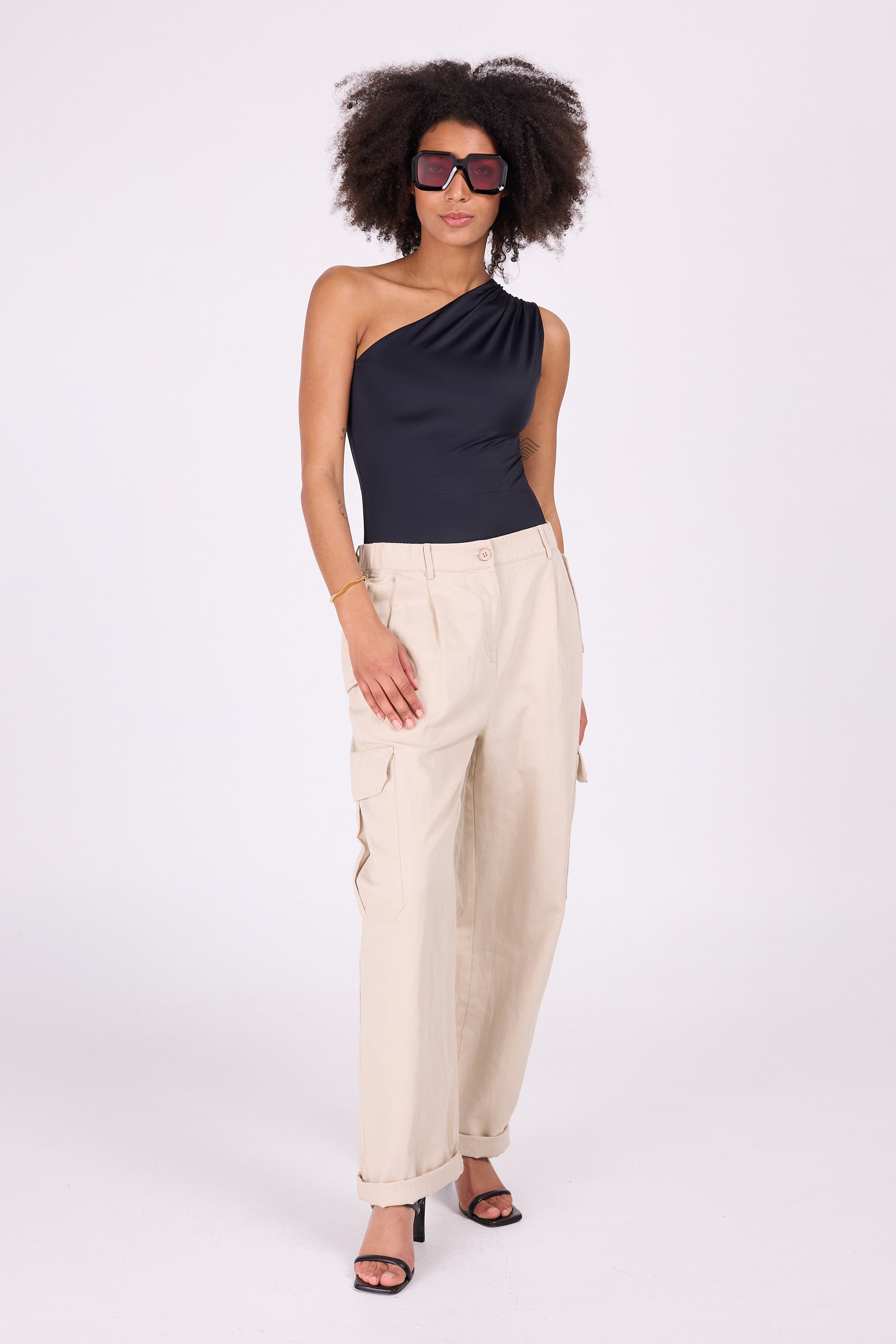 Maillot de bain asymétrique noir