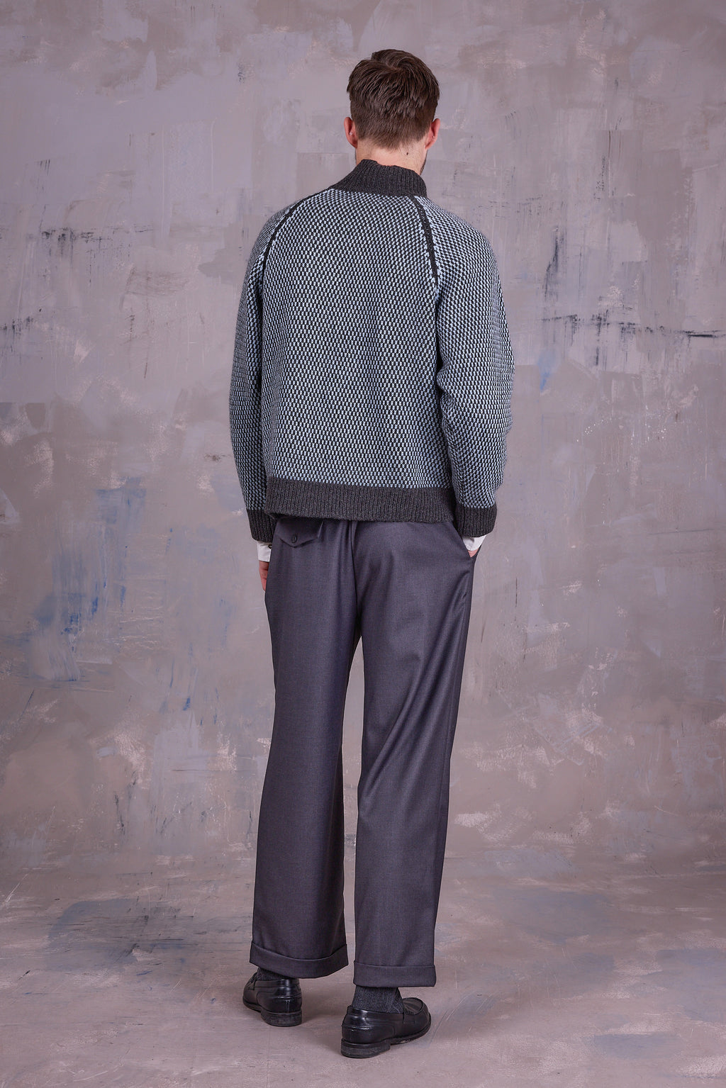Grosio sweater in graphite Yak wool 